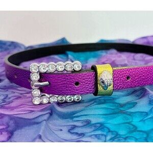 Kurt Geiger Colorful Leather Metallic Belt Size Small